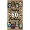Big Dot of Happiness 60th Birthday Kraft Photo Banner, Happy 60th Birthday Brown Paper Photo Display for 4x6 Pictures, Milestone Decor – 1 Ct